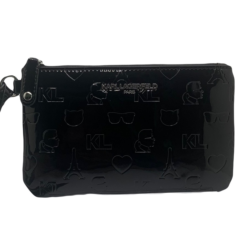 Karl Lagerfeld Paris Black Wristlet